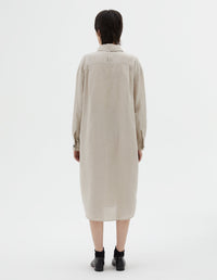 Robe-chemise oversize - Natural