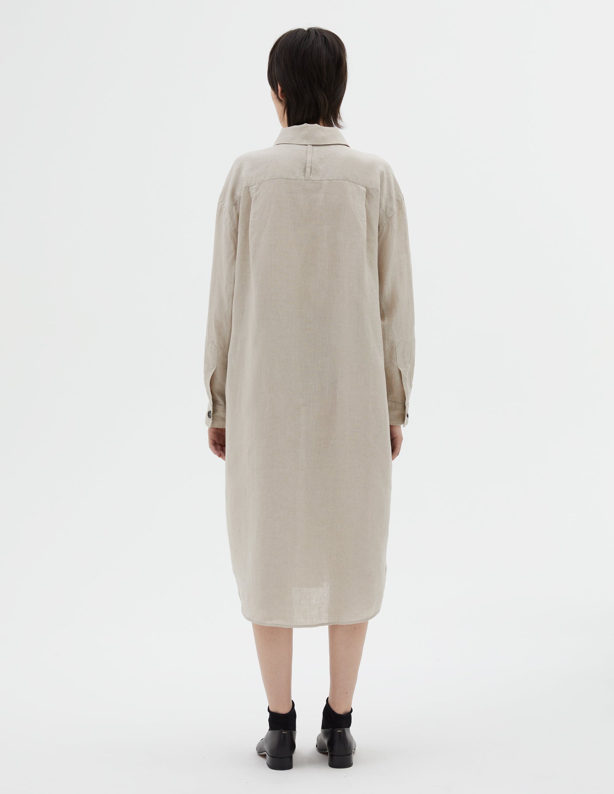 Robe-chemise oversize - Natural