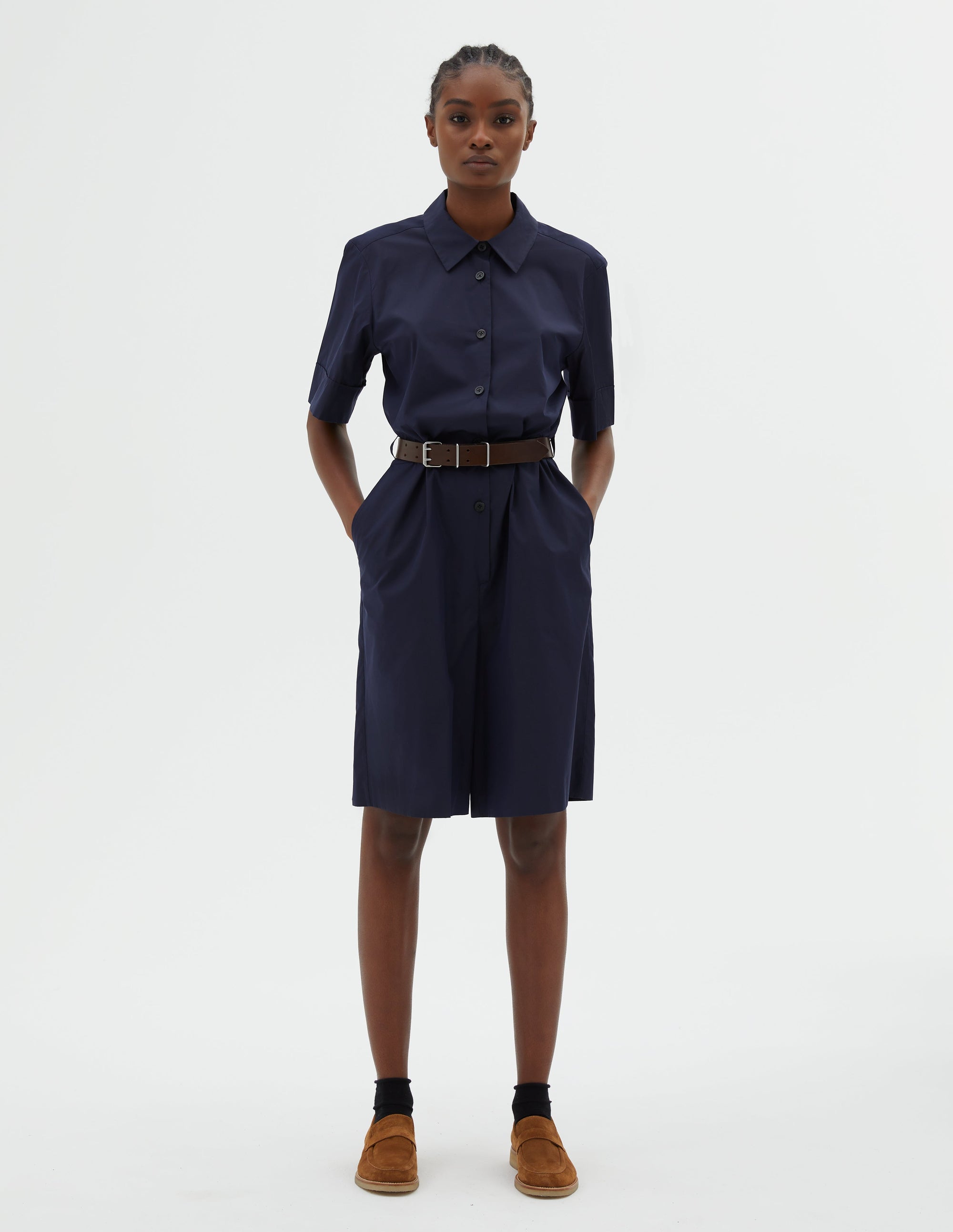 Robe manches courtes - Navy
