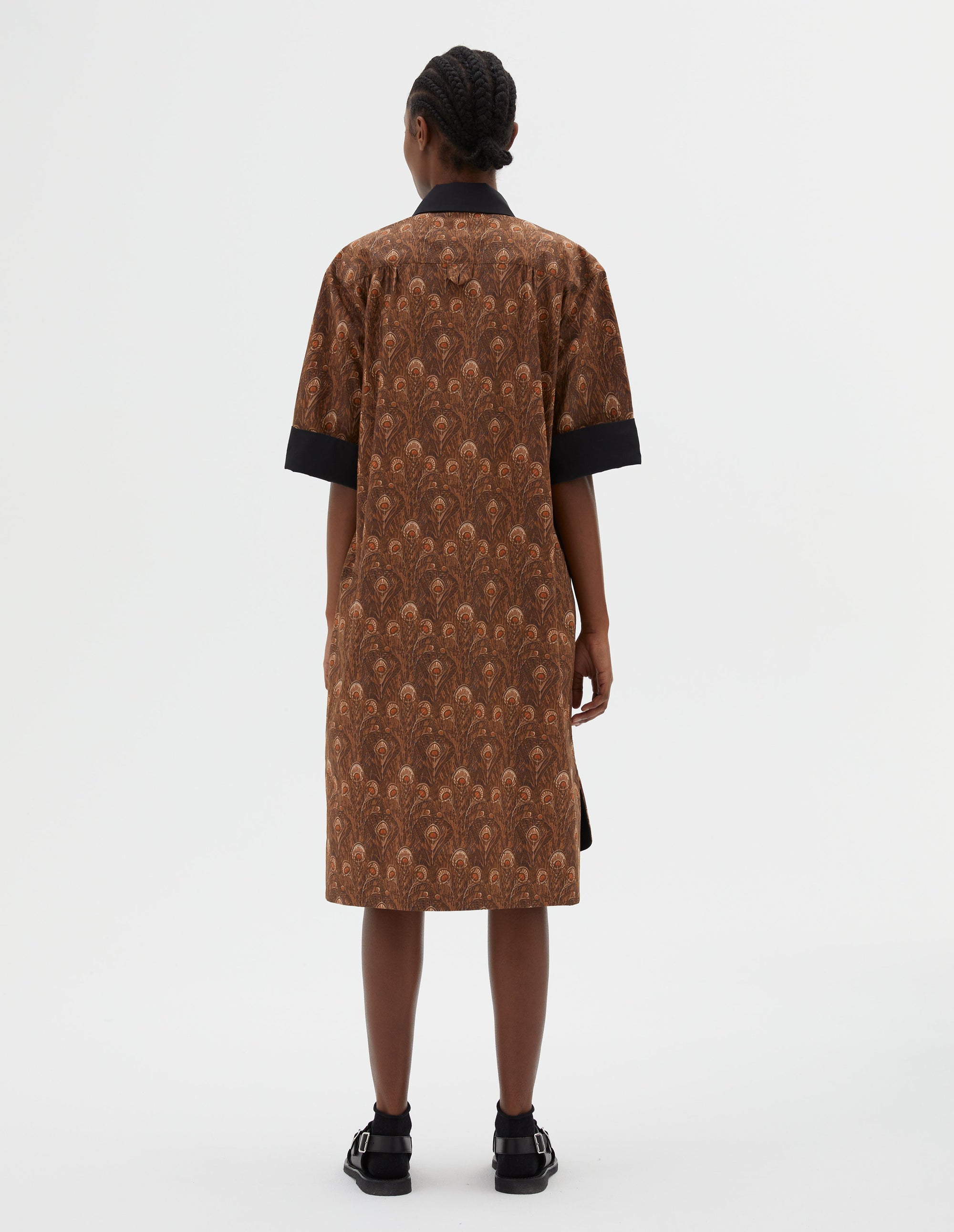 Robe-chemise manches courtes - Tobacco & Umber