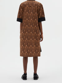 Robe-chemise manches courtes - Tobacco & Umber