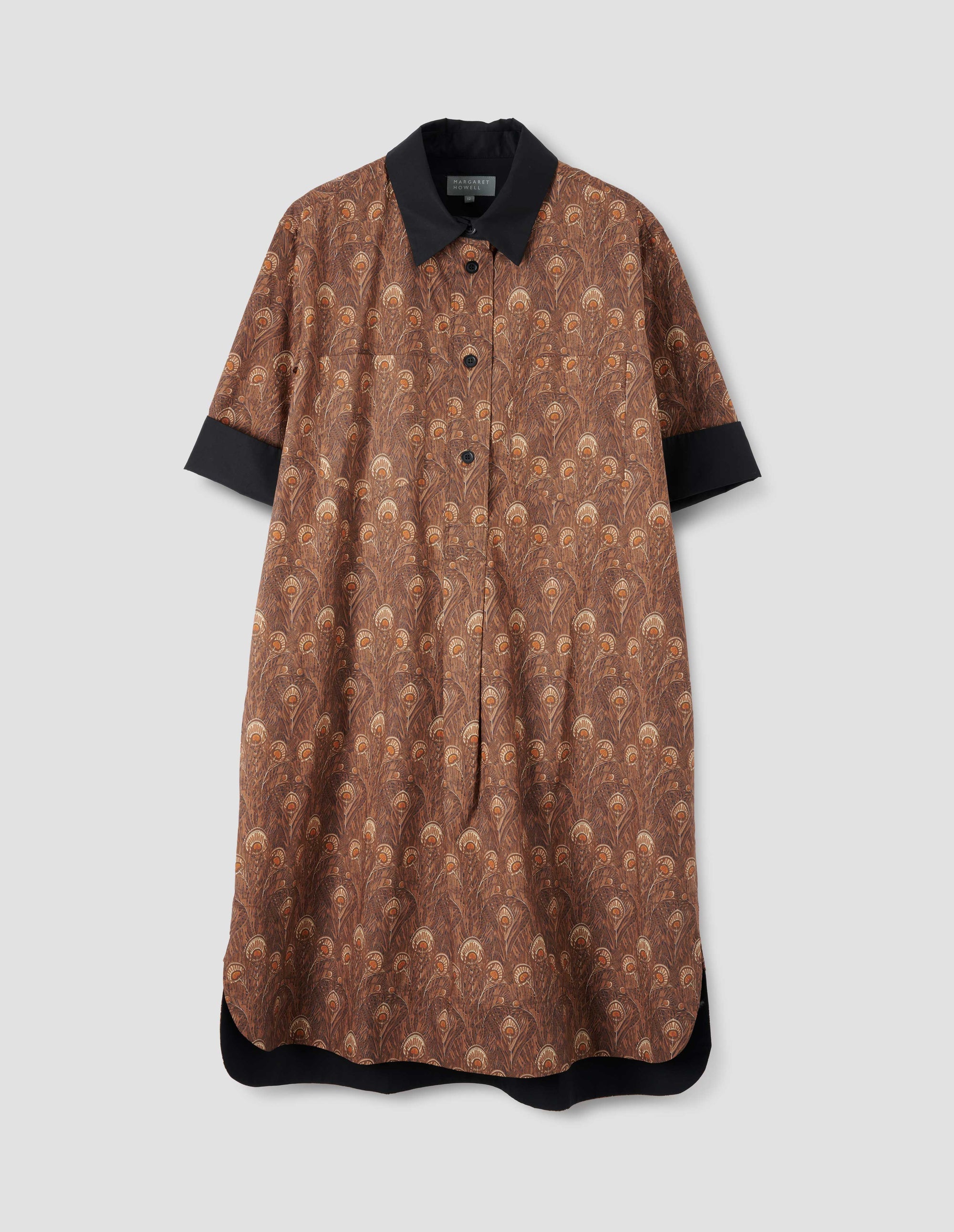 Robe-chemise manches courtes - Tobacco & Umber