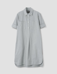 Robe-chemise manches courtes - Gray
