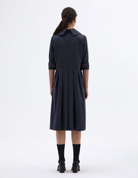 Robe à grand col - Dark Navy