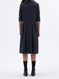 Robe droite plissée - Dark Navy