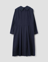 Robe à grand col - Dark Navy
