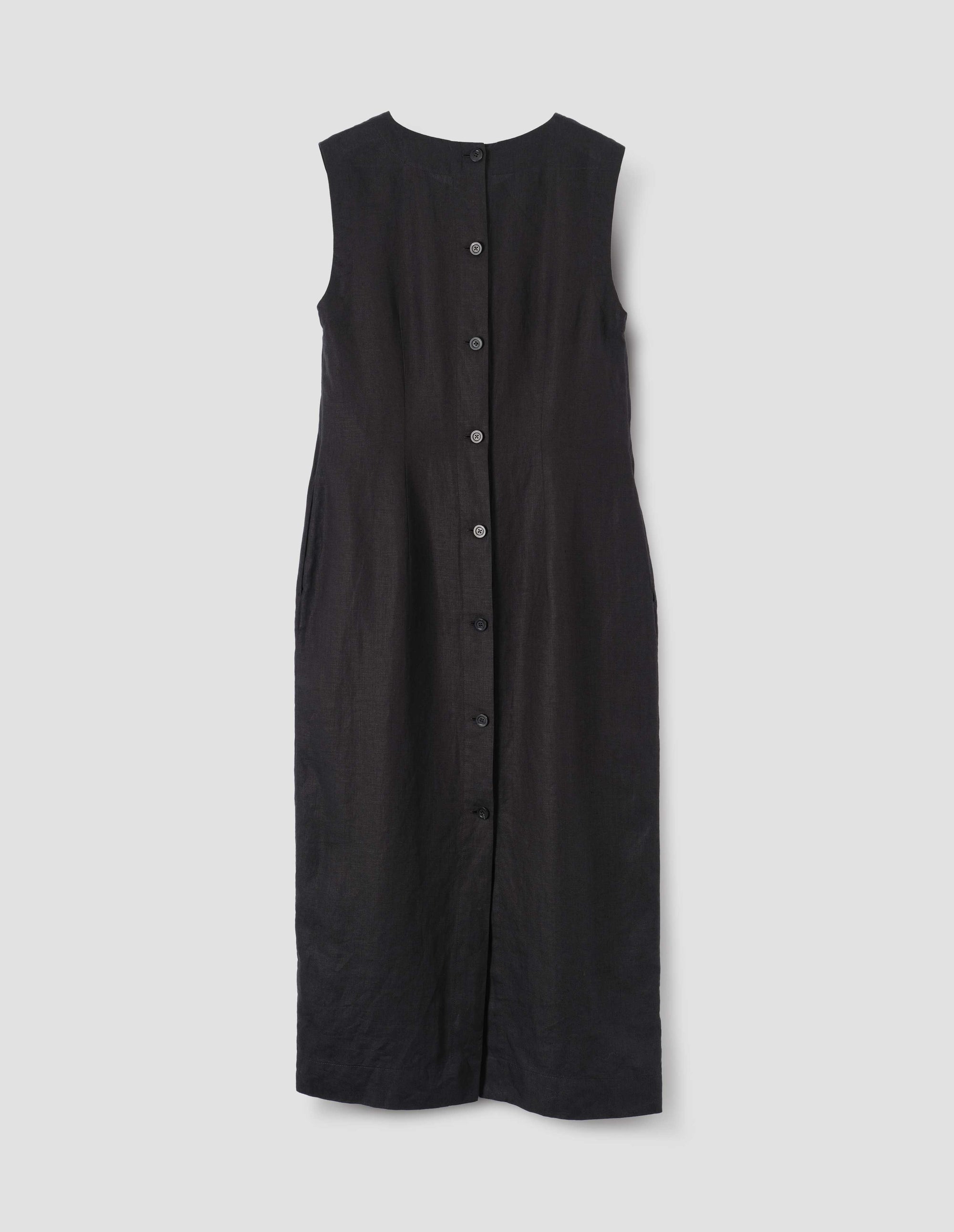 Robe boutonnée au dos - Black