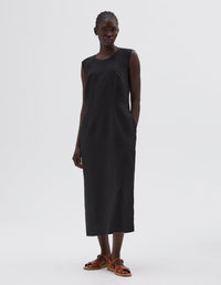 Robe boutonnée au dos - Black
