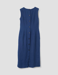 Robe boutonnée au dos - Blue
