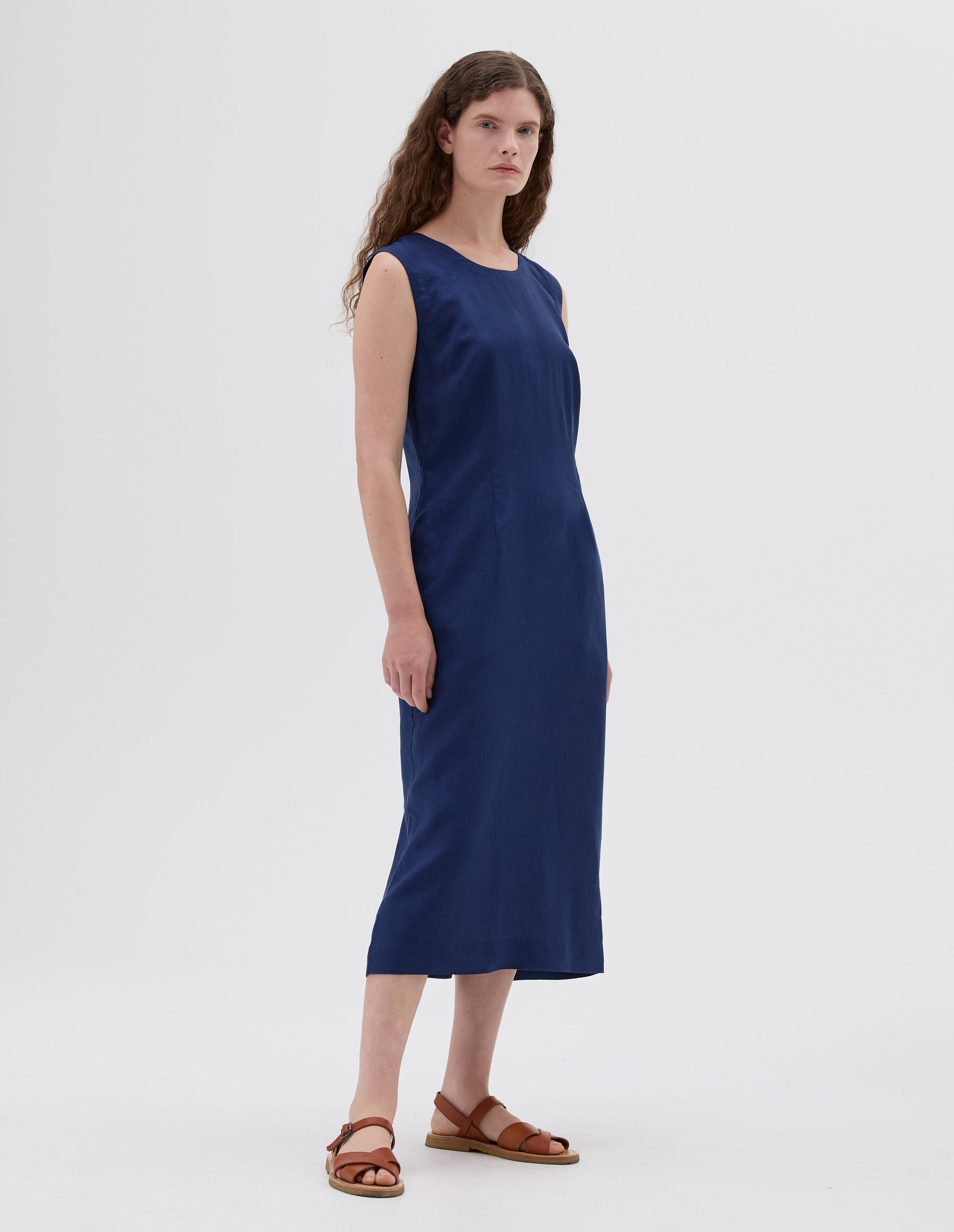 Robe boutonnée au dos - Blue