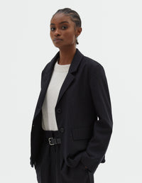 Blazer à poches à rabat - Navy & Chalk