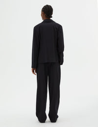 Blazer à poches à rabat - Navy & Chalk