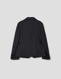 Blazer à poches à rabat - Navy & Chalk