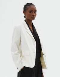 Blazer à poches à rabat - Off White