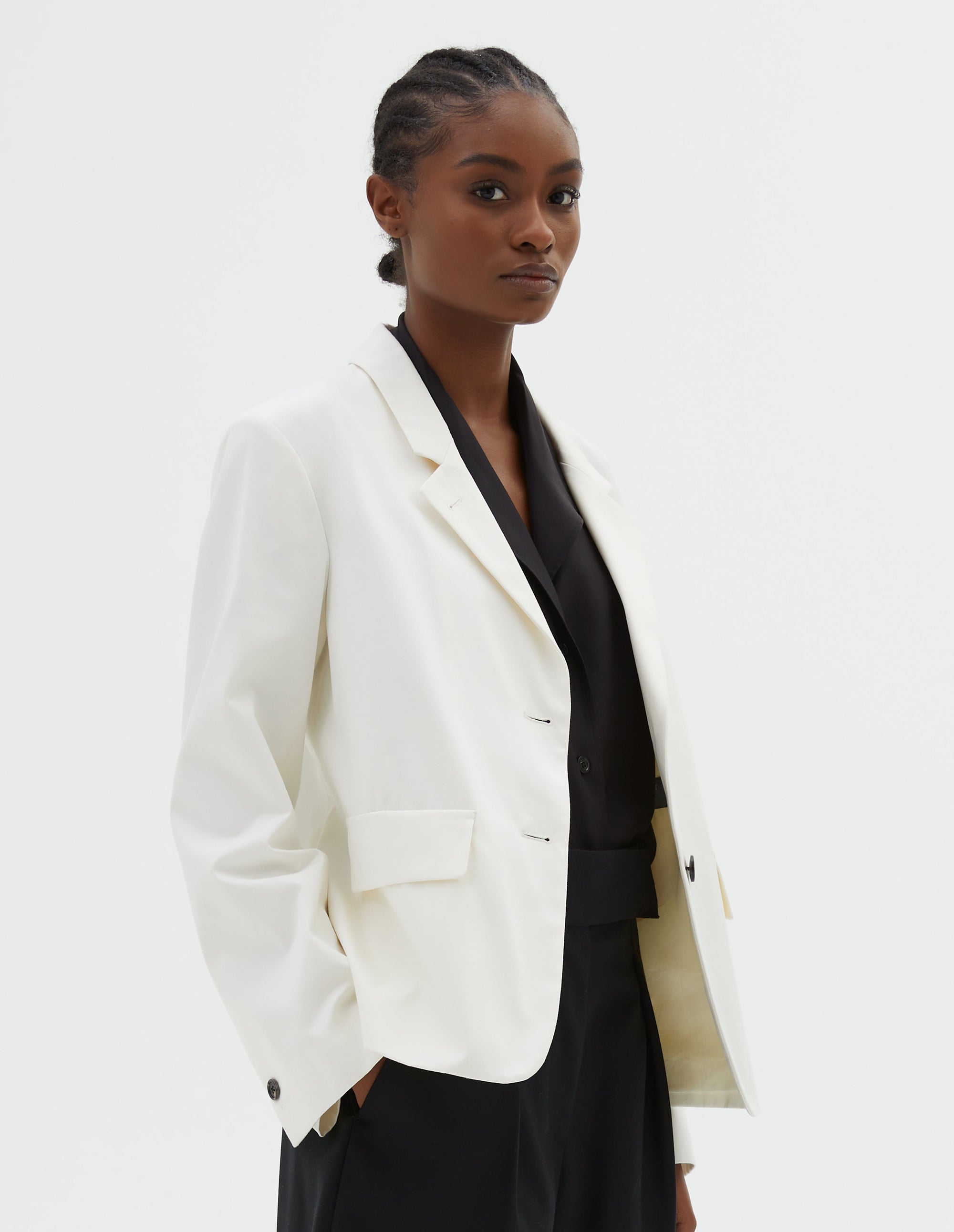 Blazer à poches à rabat - Off White
