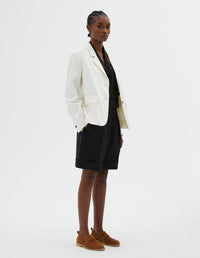 Blazer à poches à rabat - Off White