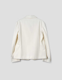 Blazer à poches à rabat - Off White