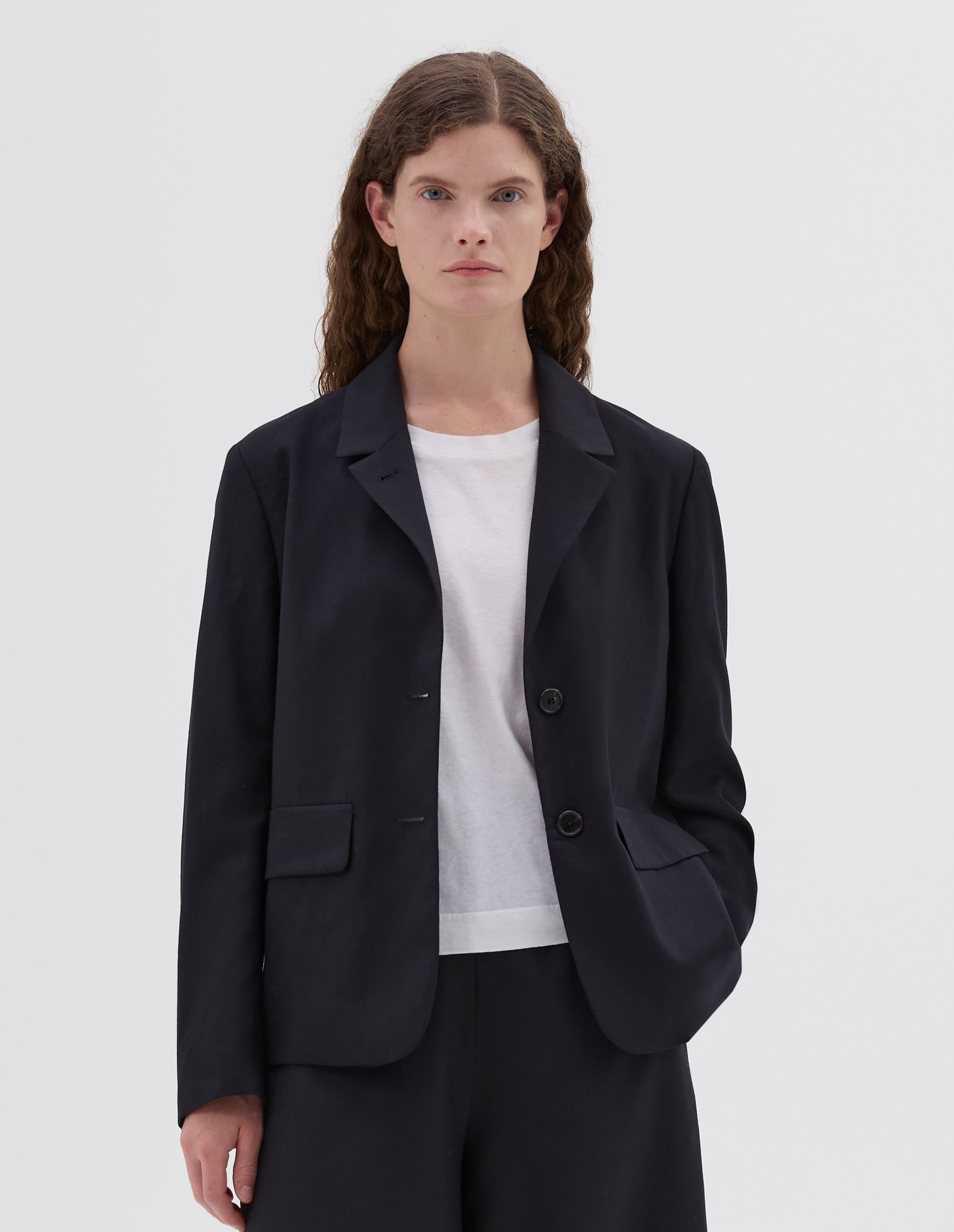 Blazer à poches à rabat - Navy