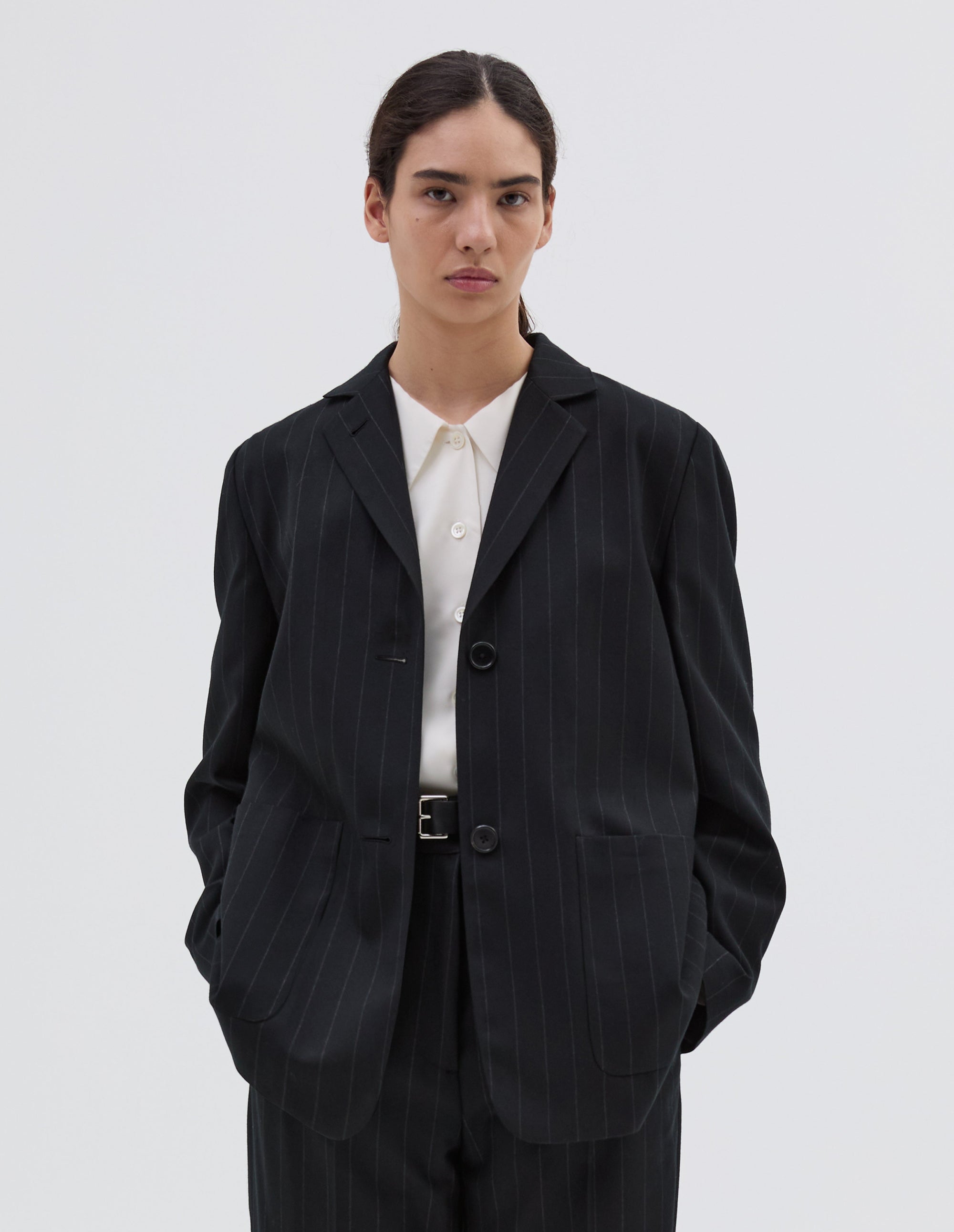 Blazer coupe décontractée - Black & Grey