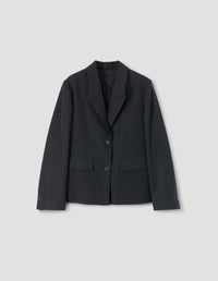 Blazer à revers en pointe - Black