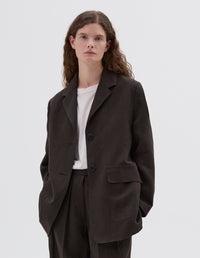Blazer à poches plaquées - Brown