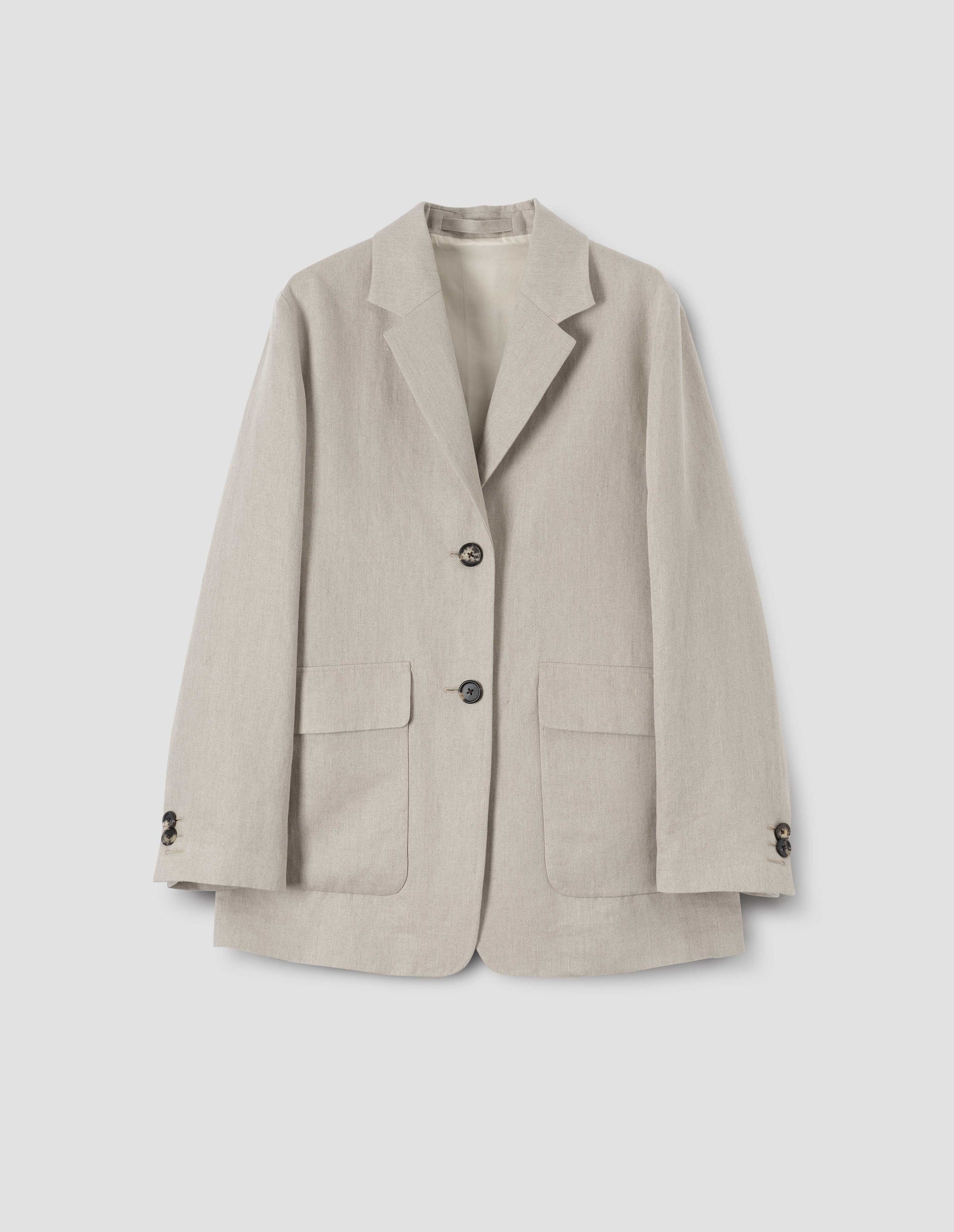 Blazer à poches plaquées - Beige
