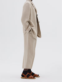 Blazer à poches plaquées en lin - Beige