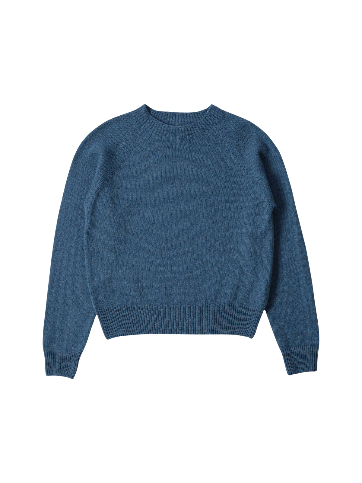 Pull col rond court en laine - Blue