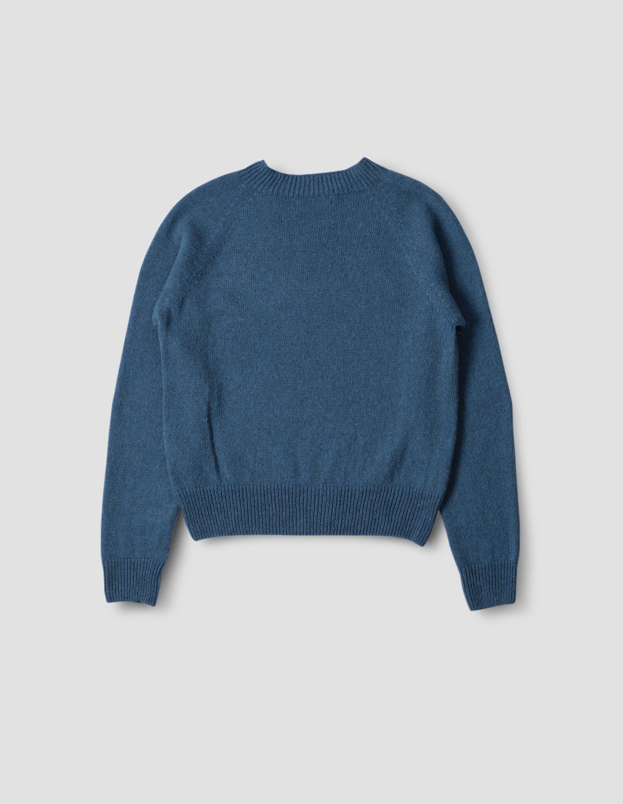 Pull col rond classique court - Blue