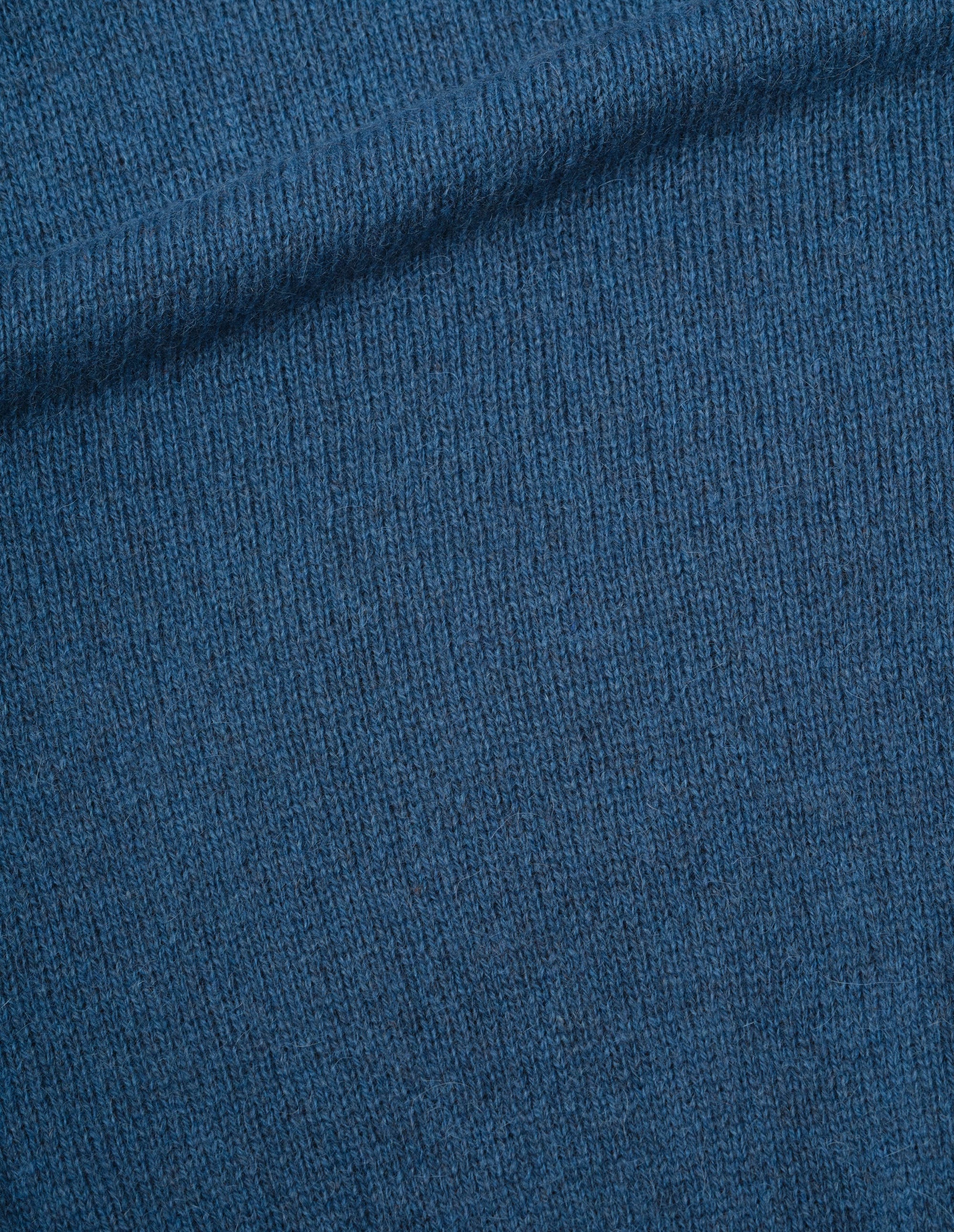 Pull col rond classique court - Blue