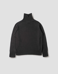 Pull col roulé sans coutures - Gray & Black