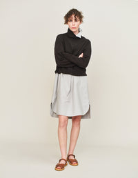 Pull col roulé sans coutures - Gray & Black