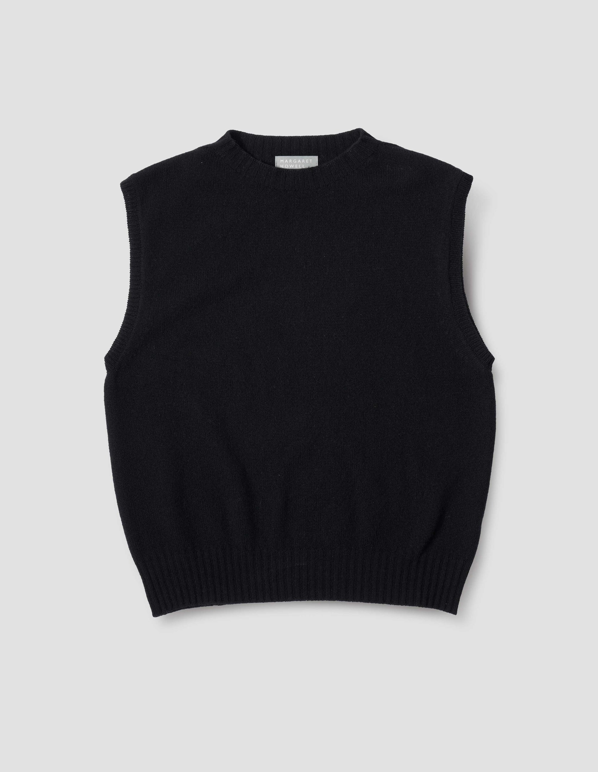 Débardeur col rond coupe boxy - Black