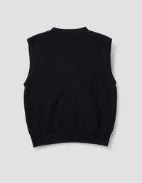 Débardeur col rond coupe boxy - Black