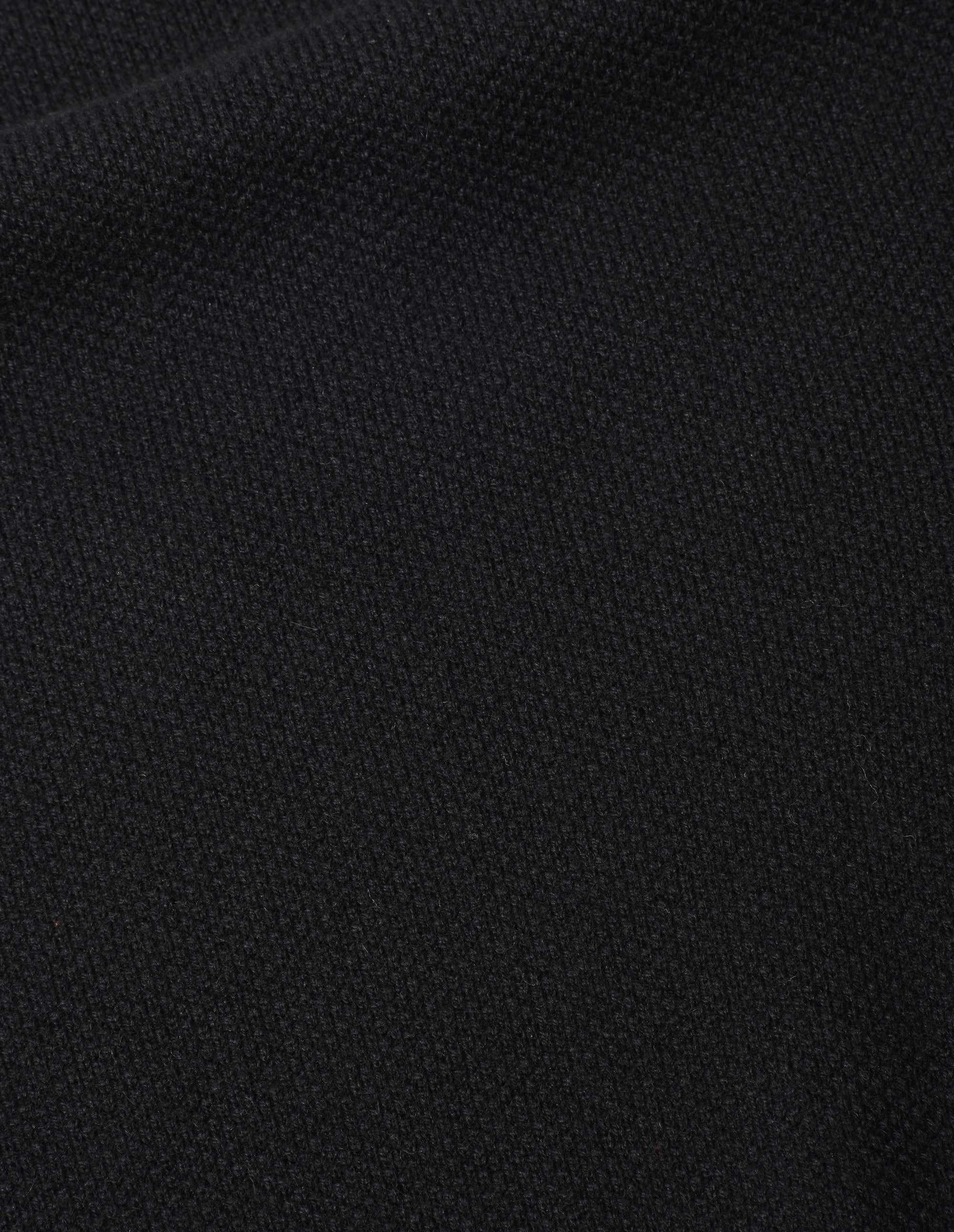 Débardeur col V en maille piquée - Black