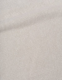 Pull col rond en grosse maille - White & Beige