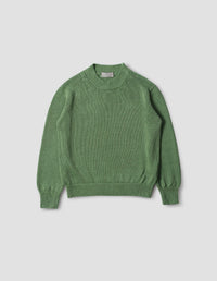 Pull col rond en grosse maille - Green