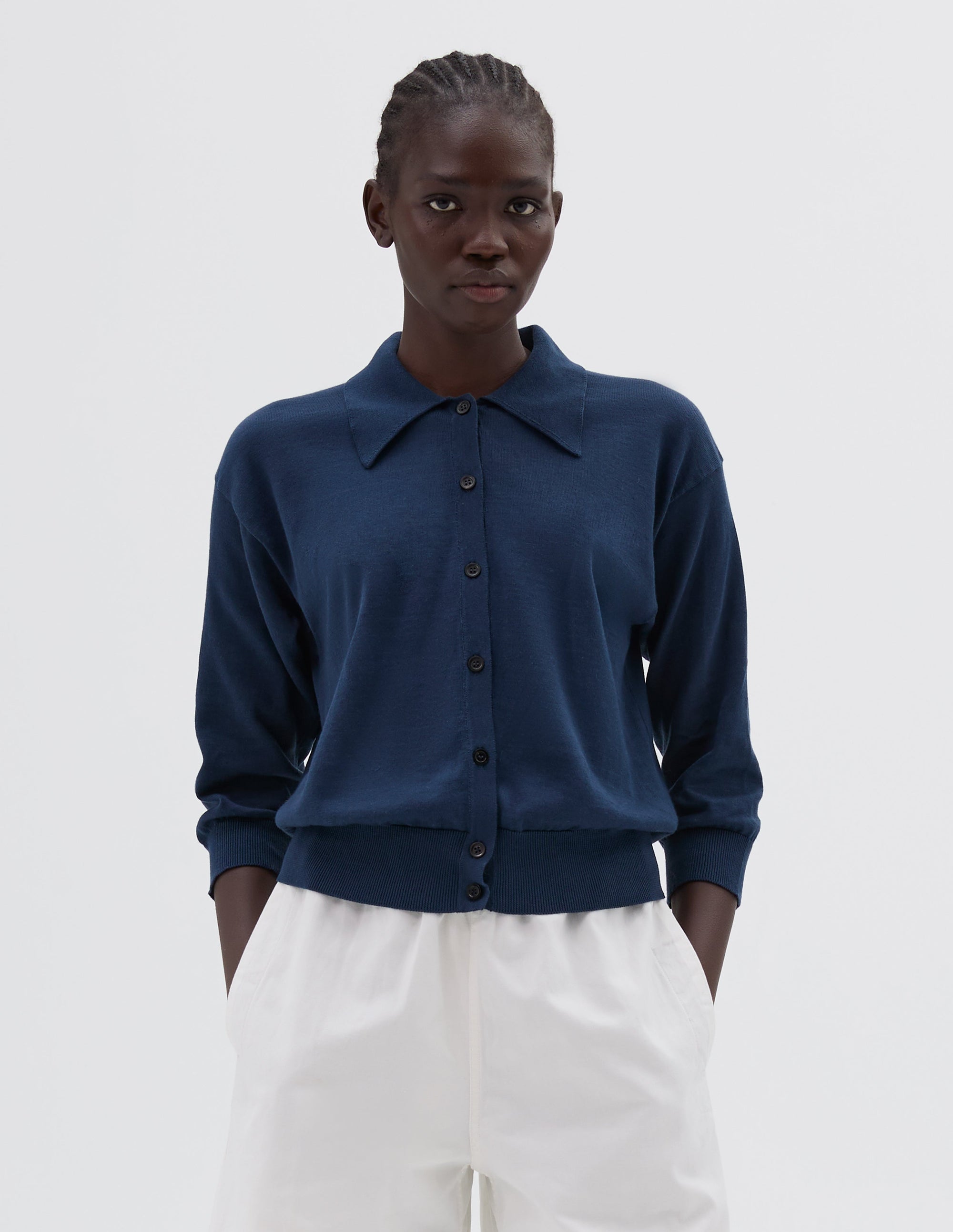 Chemise en maille - Blue & Navy
