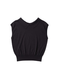 Pull sans manches ample - Black