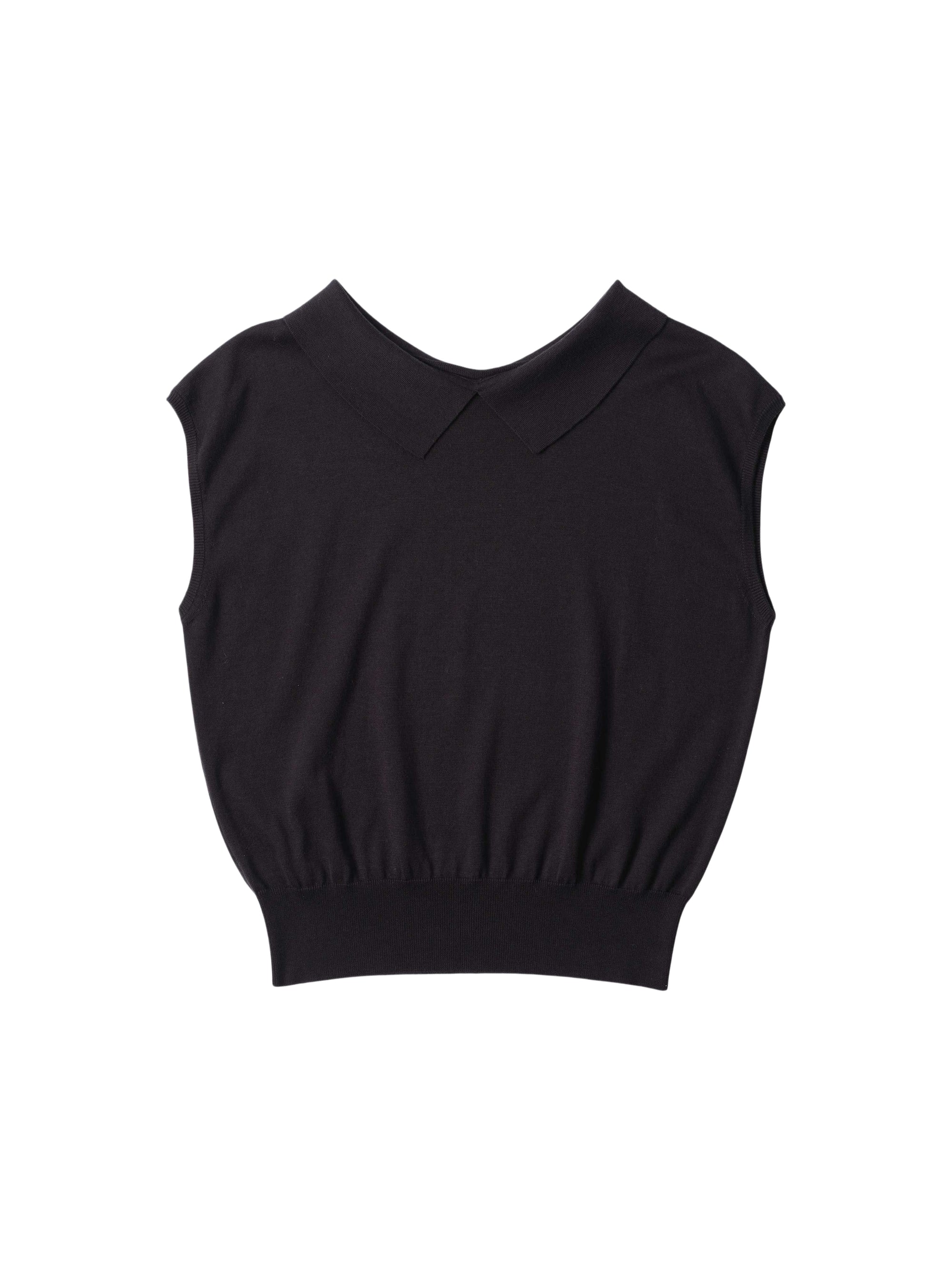 Pull sans manches ample - Black