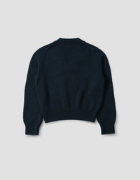 Pull col V fuselé - Navy