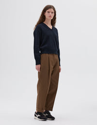 Pull col V fuselé - Navy