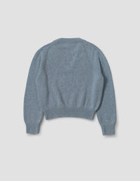 Pull col V fuselé - Blue