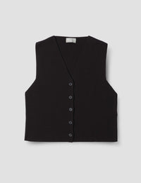 Gilet côtelé - Black