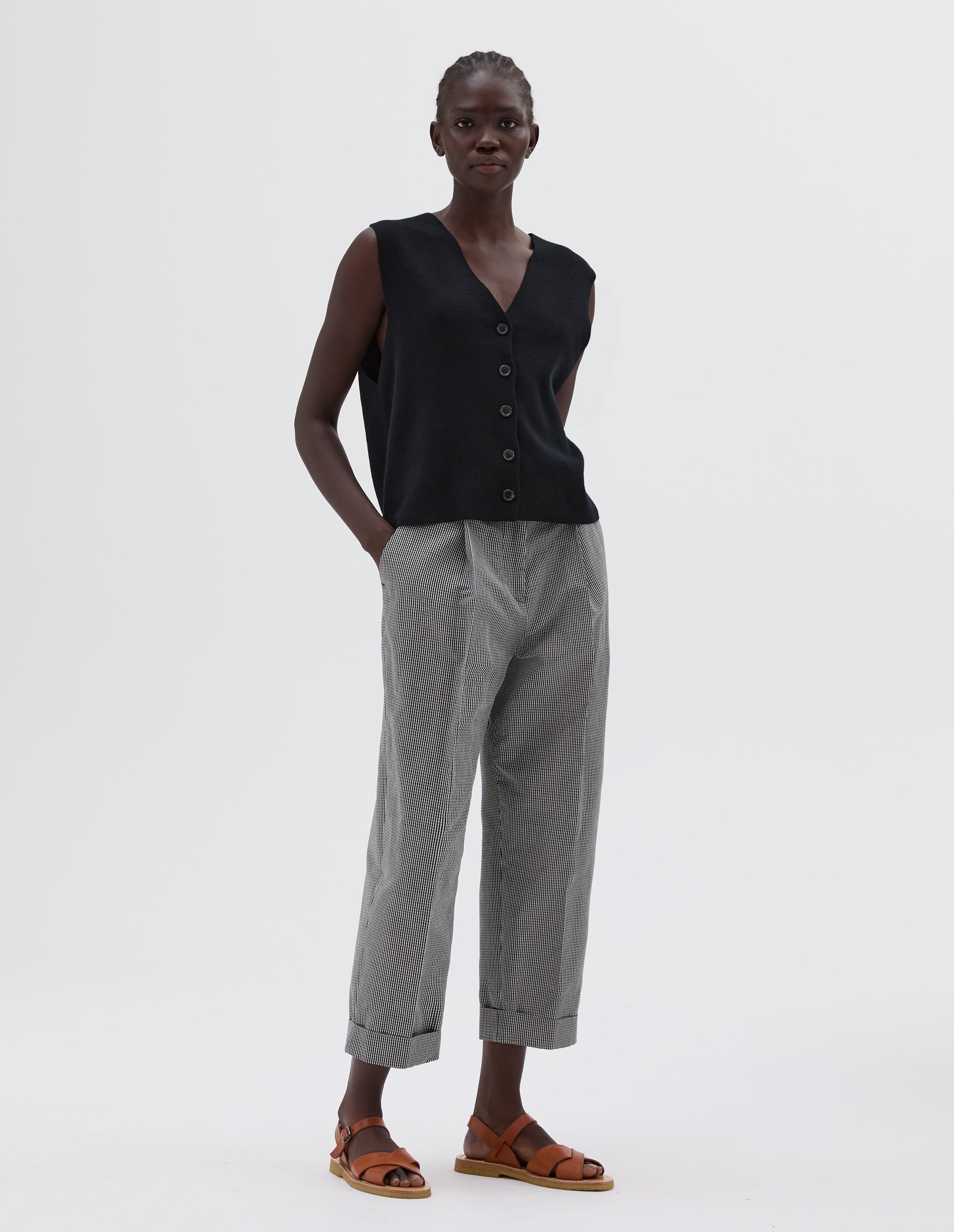 Gilet côtelé - Black