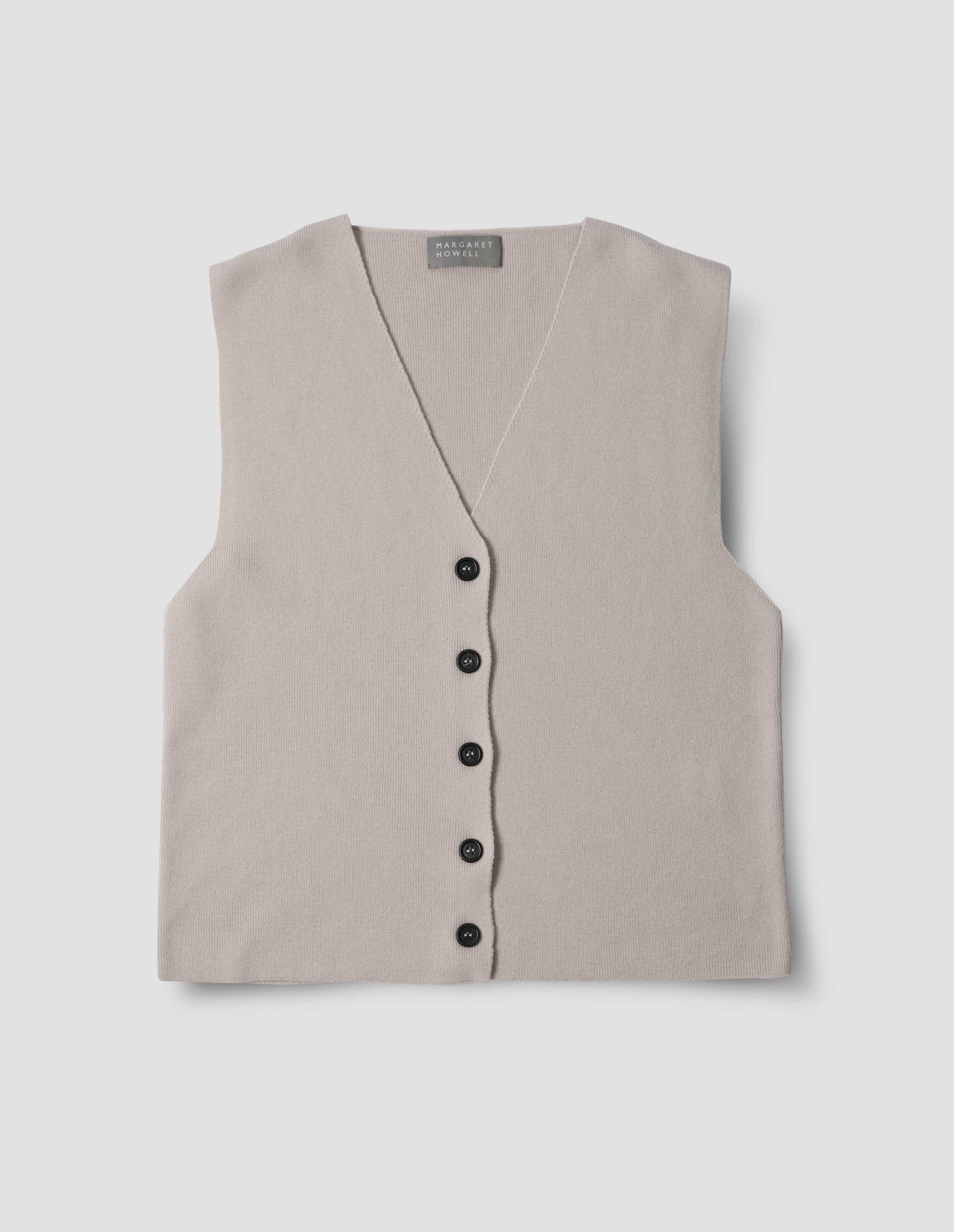 Gilet côtelé - Gray & Beige