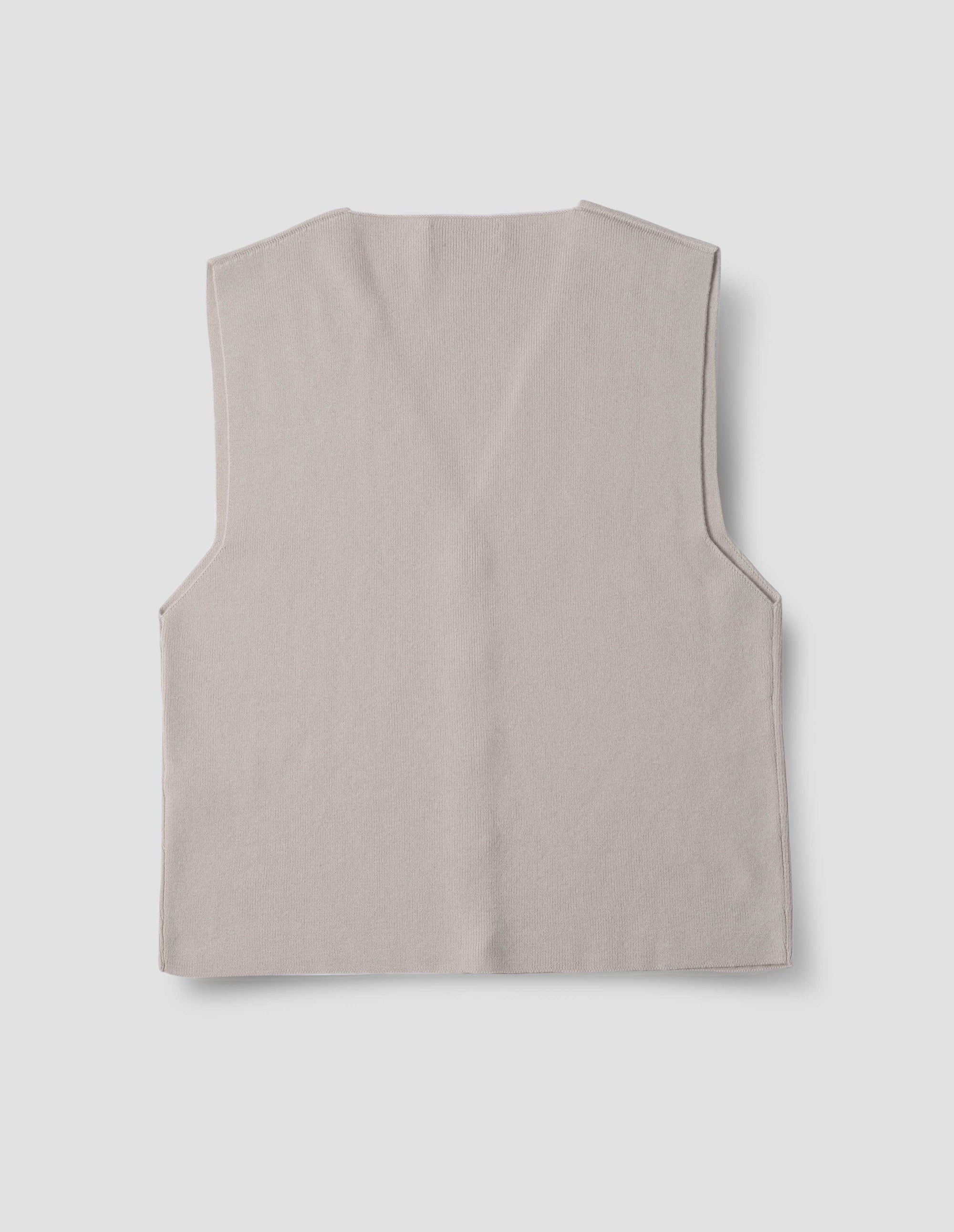 Gilet côtelé - Gray & Beige