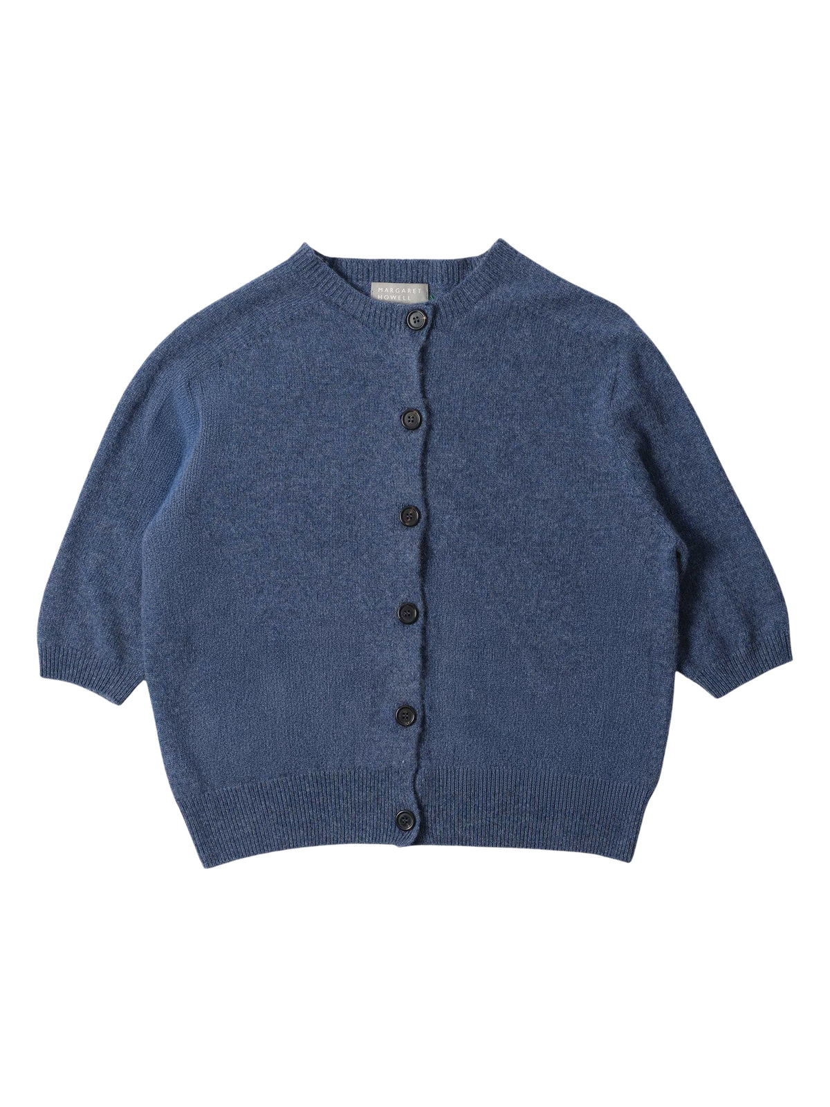 Cardigan à manches courtes en cachemire - Blue & Navy