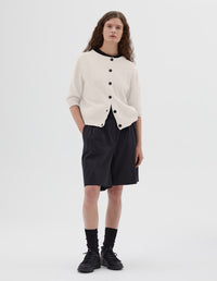 Cardigan manches courtes - White