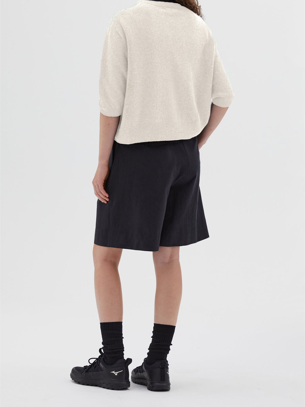Cardigan à manches courtes en cachemire - White